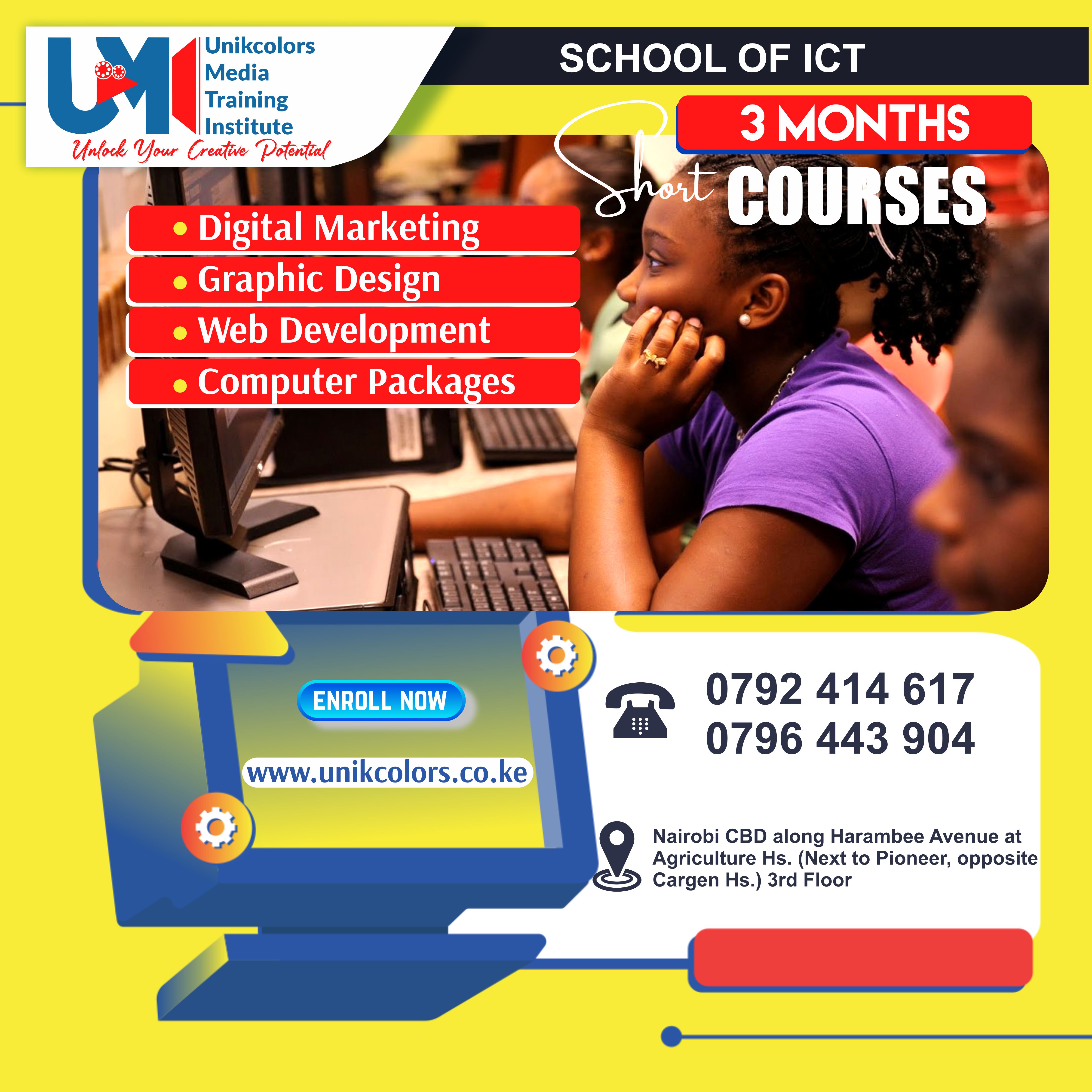 COMPUTER COURSES - DIGITAL MARKETING | GRAPHIC DESIGN | WEB DEVELOPMENT | COMPUTER PACKAGES COURSE